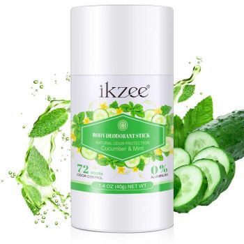 Deodorant Stick fara aluminiu, Castravete si Menta 72h Protectie, Unisex, 40 g