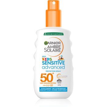 Garnier Ambre Solaire Advanced Sensitive Kids lotiune protectoare pentru plaja SPF 50+
