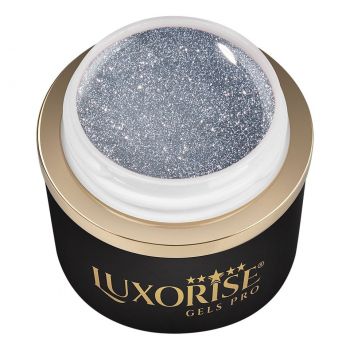 Gel UV Constructie Unghii RevoFlex Disco LUXORISE 15ml, Luxe Silver