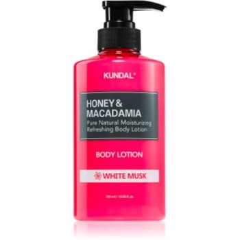KUNDAL Honey & Macadamia White Musk lotiune de corp hranitoare cu efect de hidratare