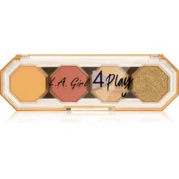 L.A. Girl Cosmetics 4 Play paletă cu farduri de ochi