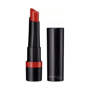 Ruj de buze mat, Rimmel London Lasting Finish Extreme, 600 Tangerina, 2.3 g