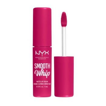 Ruj de buze, Nyx,  Smooth Whip Matte Lip Cream, 08 Fuzzy Slippers, 4 ml