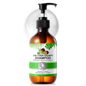 Sampon 3 in 1 cu Ulei de Rozmarin, Ricin, Batana pentru Cresterea Parului, NOVA KISS   300 ml
