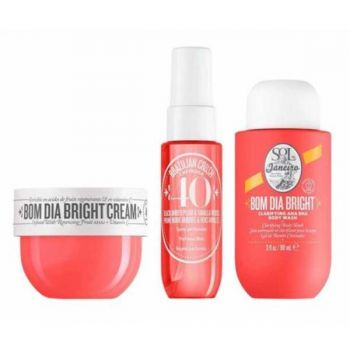 Set Sol de Janeiro Bom Dia™ Jet, crema 50ml, gel dus 90 ml, spray par si corp 40ml
