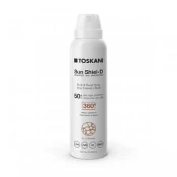 Spray de fata si corp cu protectie solara Toskani Sunshield body & face SPF50 200ml