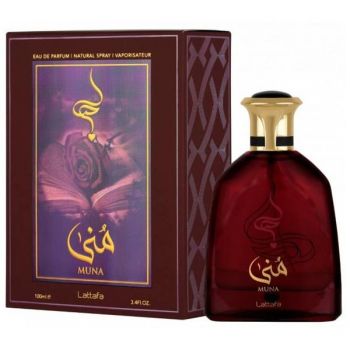 Apa de Parfum Unisex - Lattafa Perfumes EDP Muna, 100 ml