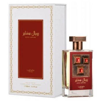 Apa de Parfum Unisex - Lattafa Perfumes EDP Royal Sapphire, 100 ml
