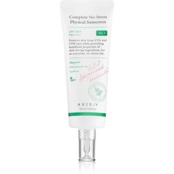 AXIS-Y 6+1+1 Advanced Formula Complete No-Stress Physical Sunscreen crema fata iluminatoare de protectie SPF 50+