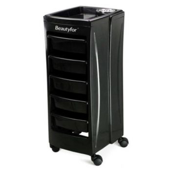 Carucior Cosmetica T-300A, Negru - Beautyfor Hairdresser Salon Trolley, T-300A, Black, 1 buc