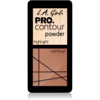 L.A. Girl Cosmetics PRO. Contour Powder Patela pentru conturul fetei