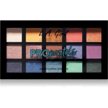 L.A. Girl Cosmetics PRO Pastels paletă cu farduri de ochi