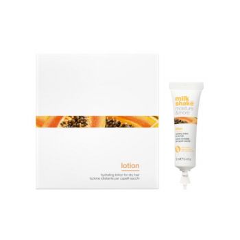 Lotiune Hidratanta pentru Par Uscat - Milk Shake Moisture & More, 12 fiole x 12 ml