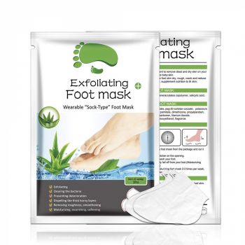 Masca Exfolianta pentru Picioare tip Soseta cu Aloe Vera, Reparare Profunda