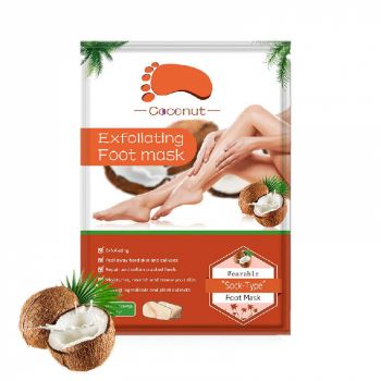 Masca Exfolianta pentru Picioare tip Soseta cu Cocos, Reparare Profunda