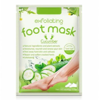 Masca Exfolianta pentru Picioare tip Soseta cu Extract din Castravete, Reparare Profunda