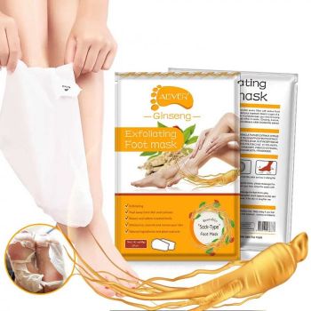 Masca Exfolianta pentru Picioare tip Soseta cu Extract din Ginseng