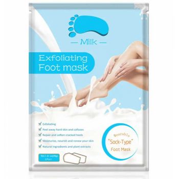 Masca Exfolianta pentru Picioare tip Soseta cu Lapte, Reparare Profunda