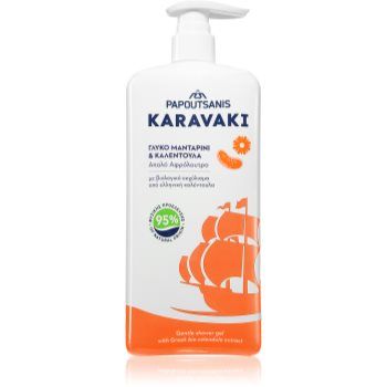 PAPOUTSANIS Karavaki Mandarine-Calendula gel de duș