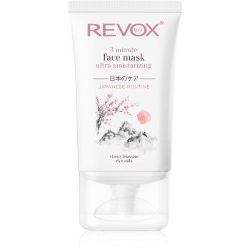 Revox B77 Japanese Ritual 3 Minute Face Mask Ultra Moisturizing masca pentru hidratare intensa faciale