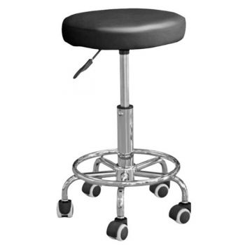 Scaun cu Roti pentru Salon FM004-3, Negru - Beautyfor Master Chair, FM004-3, Black, 1 buc