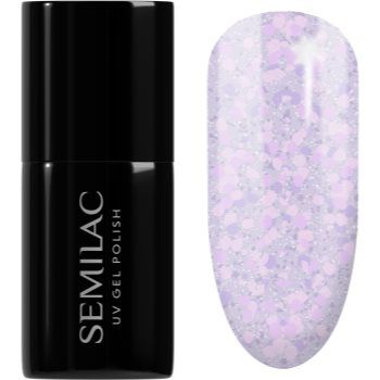 Semilac UV Hybrid Crushed_ICE unghii cu gel folosind UV / lampă cu LED