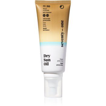 SeventyOne Dry Sun Oil SPF30 ulei uscat cu protecție solară pentru față, corp și păr