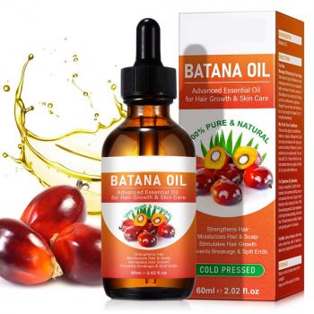 Ulei de Batana, 100% Pur  Natural, Premium, pentru Cresterea Parului si Ingrijirea Pielii, NOVA KISS   60 ml