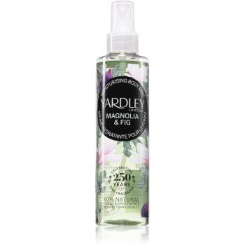 Yardley Magnolia & Fig spray de corp hidratant pentru femei