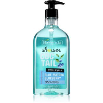 Bielenda Shower Coctail Blue Matcha + Blueberry Gel de duș energizant cu efect antioxidant