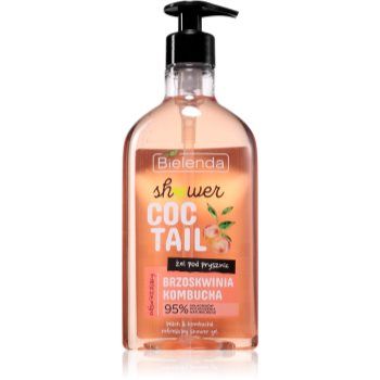Bielenda Shower Coctail Peach + Kombucha gel de dus revigorant efect regenerator