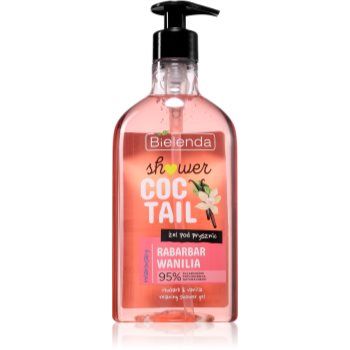 Bielenda Shower Coctail Rhubarb + Vanilla gel de dus relaxant
