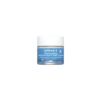 Crema de Fata, Derma-E, Ultra Hydrating Repair Night Cream, Hidrateaza si Estompeaza Ridurile Fine, cu Acid Hialuronic si Ceramide, pentru Ten Uscat, 56gr