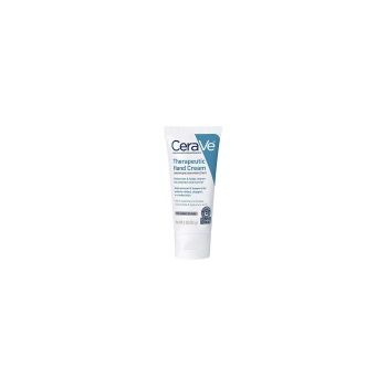 Crema de Maini, CeraVe, Therapeutic Hand Cream, cu Dimeticona, Acid Hialuronic si Niacinamide, pentru Hidratare Intensa, pentru Piele Uscata si Crapata, fara Parfum, 85gr