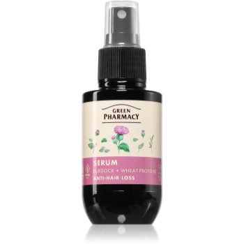 Green Pharmacy Burdock & Wheat proteins Care Serum ser impotriva caderii parului