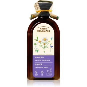 Green Pharmacy Chamomile & Linseed Oil Shampoo șampon îngrijire pentru păr vopsit