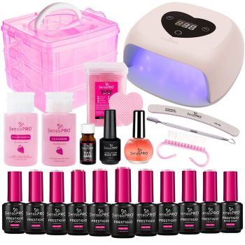 Kit Oja Semipermanenta SensoPRO Milano PRESTIGIO Studio + Lampa UV