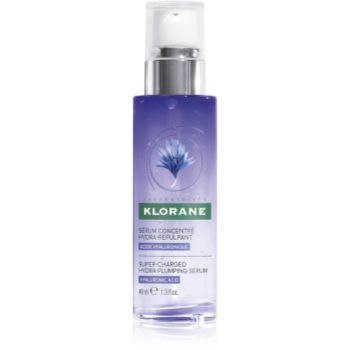 Klorane Cornflower Super-Charged Hydra-Plumping Serum ser activ cu efect de iluminare