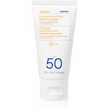 Korres Yoghurt Sunscreen crema de soare pentru fata cu efect de hidratare