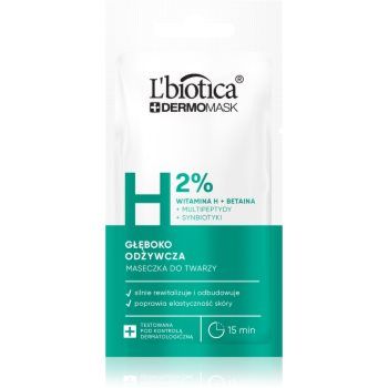 L’biotica DermoMask H 2% mască hrănitoare profundă faciale