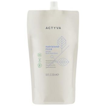 Masca de Hidratare Intensa Par Foarte Uscat - Kemon Actyva Nutrizione Ricca Mask Pouch Bag, varianta 2025, 500 ml