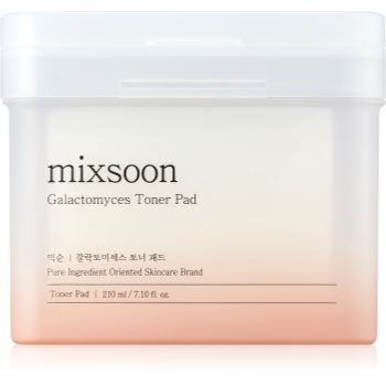 mixsoon Galactomyces Toner Pad dischete de tonifiere pentru strălucirea și netezirea pielii