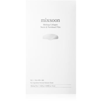 mixsoon Melting Collagen Neck & Forehead Film mască textilă hidratantă pentru față și gât