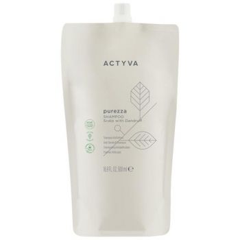 Sampon pentru Purificare Scalp - Kemon Actyva Purezza Shampoo Pouch Bag, varianta 2025, 500 ml