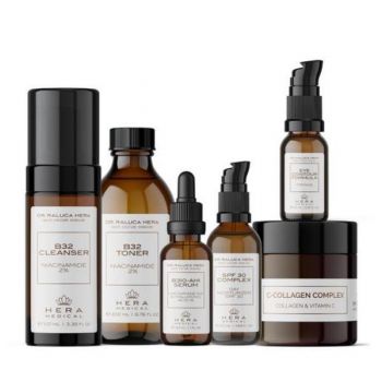 Set Ten Matur, Hera Medical, Cleanser B32 100ml, Toner B32 200ml, Ser B310-AH1 30ml, Complex SPF30 50ml, Complex C-Colagen 60ml, Contur Ochi 15ml
