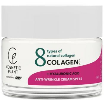 Crema Antirid de Zi SPF 15 - Cosmentic Plant Colagen Plus, 50 ml