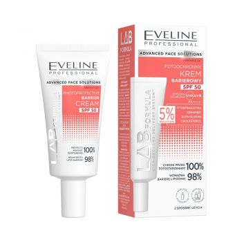 Crema fata Eveline Cosmetics LAB Formula, SPF 50, bariera protectoare, anti-imbatranire, 40 ml