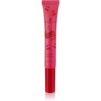 essence SO CHERRY happy lip gloss cu peptide