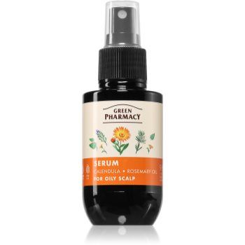 Green Pharmacy Calendula & Rosemary Serum ser pentru par gras