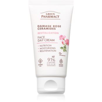 Green Pharmacy Damask Rose & Ceramides Face Cream cremă facială de zi, intens nutritivă